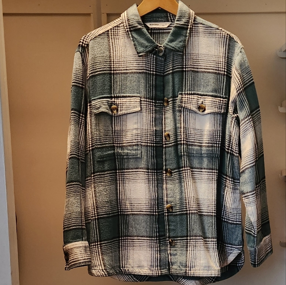 Women's Green Plaid Jacket
